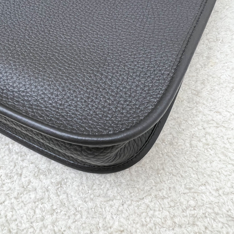 [BN Long Strap- Aug 2025] Hermes Mini Evelyne TPM in Noir Black Clemence Leather and GHW