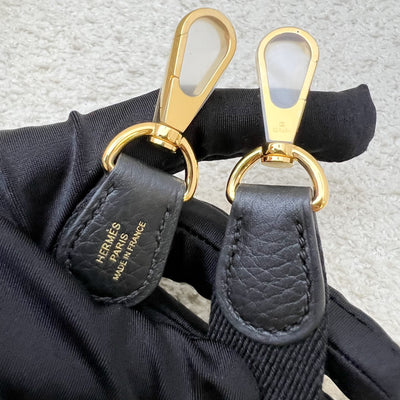 [BN Long Strap- Aug 2025] Hermes Mini Evelyne TPM in Noir Black Clemence Leather and GHW
