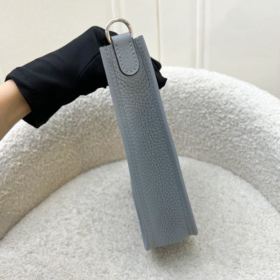 [BN Long Strap - Local Set - Sep 2025] Hermes Mini Evelyne TPM in Gris Pantin Clemence Leather and PHW