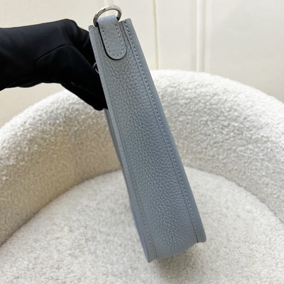 [BN Long Strap - Local Set - Sep 2025] Hermes Mini Evelyne TPM in Gris Pantin Clemence Leather and PHW