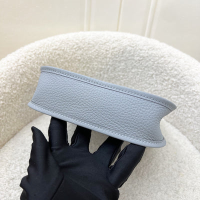 [BN Long Strap - Local Set - Sep 2025] Hermes Mini Evelyne TPM in Gris Pantin Clemence Leather and PHW