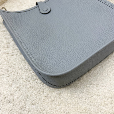 [BN Long Strap - Local Set - Sep 2025] Hermes Mini Evelyne TPM in Gris Pantin Clemence Leather and PHW