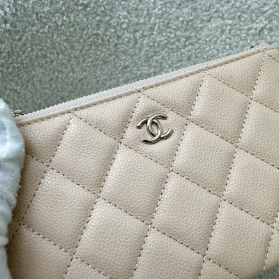 Chanel Mini O-Case in Beige Caviar and LGHW