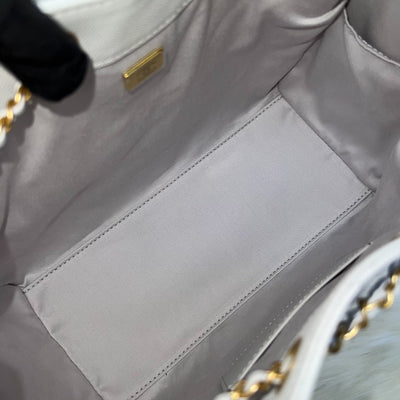 [Unused - June 2025] Chanel 25 Small Hobo Bag in Grey Caviar and AGHW (Model: AS5293)