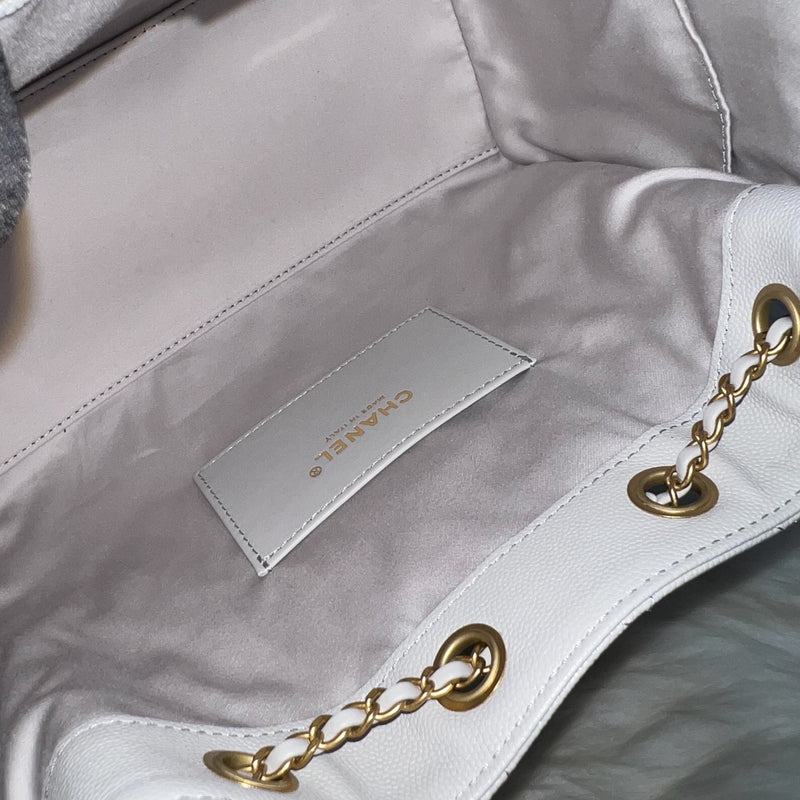 [Unused - June 2025] Chanel 25 Small Hobo Bag in Grey Caviar and AGHW (Model: AS5293)