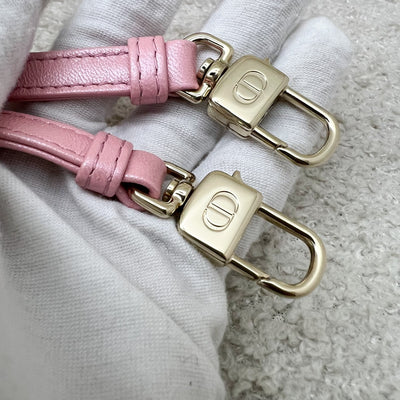 Dior Micro Lady D-Joy Bag in Iridescent Pink Lambskin and LGHW