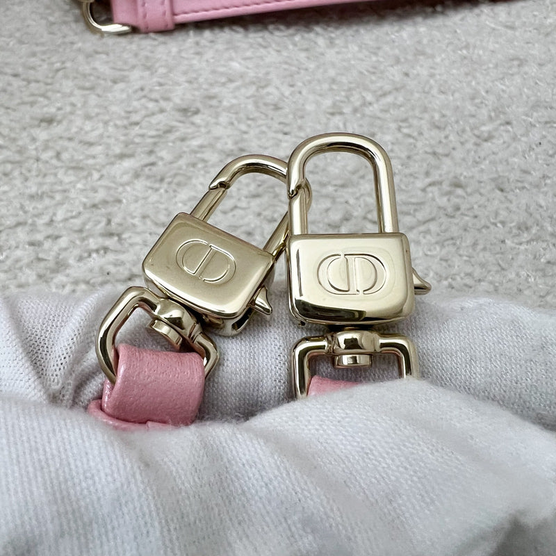 Dior Micro Lady D-Joy Bag in Iridescent Pink Lambskin and LGHW