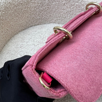 Dior Medium Lady D-Joy Bag in Pink Denim and LGHW (Model: M0540WTJA, Colour: M929)