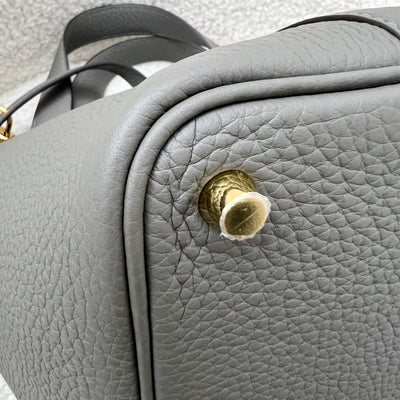 Hermes Picotin 18 in Gris Meyer Clemence Leather GHW