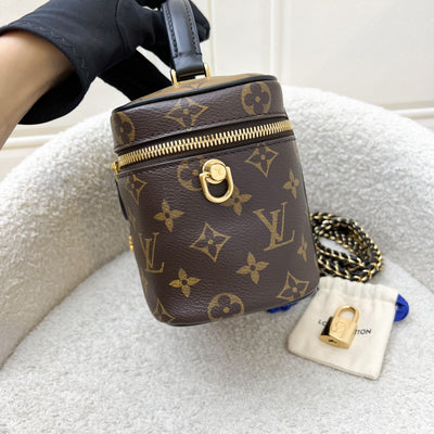 LV Vanity PM in Monogram Canvas, Black Trim and GHW (Model: M45165)