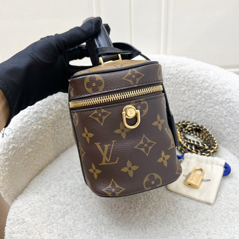 LV Vanity PM in Monogram Canvas, Black Trim and GHW (Model: M45165)