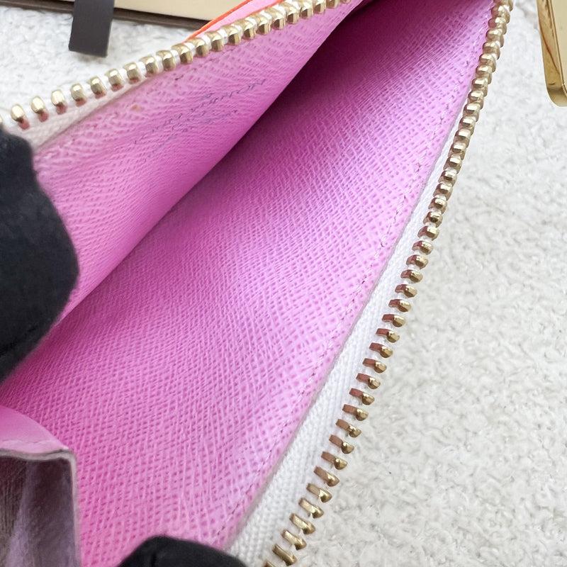 LV Murakami Card Holder / Key Pouch in White Multicolor Canvas and GHW