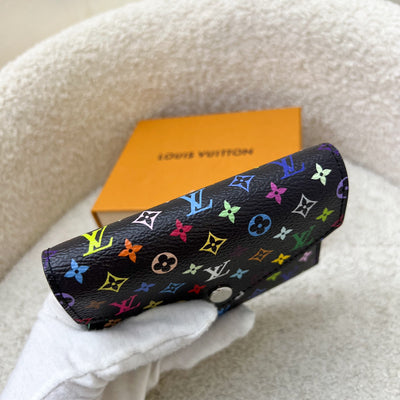 LV x TM Victorine Wallet in Murakami Multicolore Noir Black Monogram Canvas (Model: M14163)