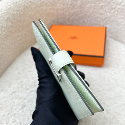 Hermes Bearn Compact Wallet in Vert Fizz Epsom Leather and PHW