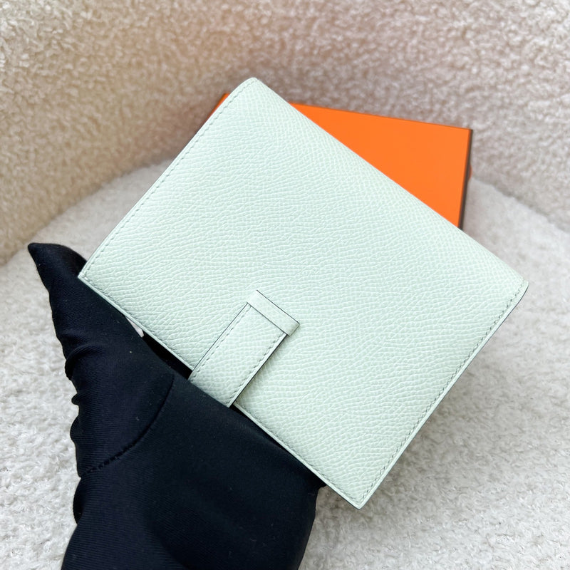 Hermes Bearn Compact Wallet in Vert Fizz Epsom Leather and PHW