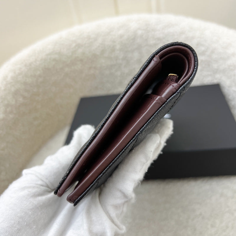 Chanel 24K Bifold Wallet in Black Caviar and LGHW