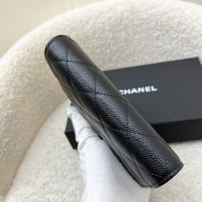 Chanel 24K Bifold Wallet in Black Caviar and LGHW