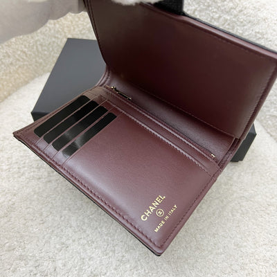 Chanel 24K Bifold Wallet in Black Caviar and LGHW