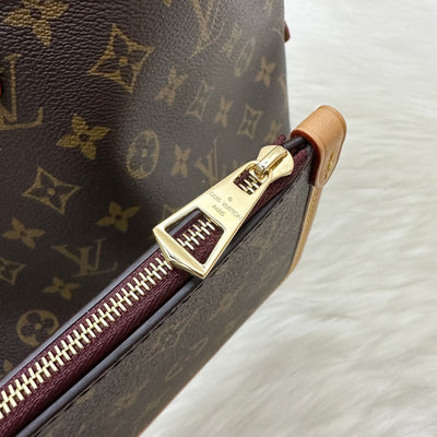 LV Carryall PM Hobo Bag in Monogram Canvas and GHW