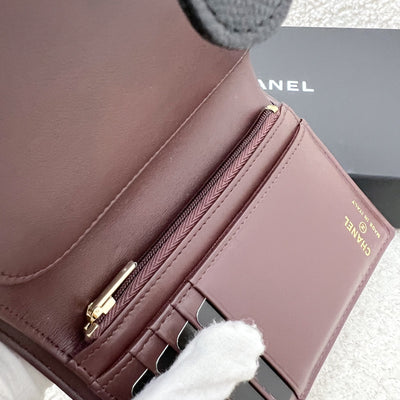 Chanel 24K Bifold Wallet in Black Caviar and LGHW