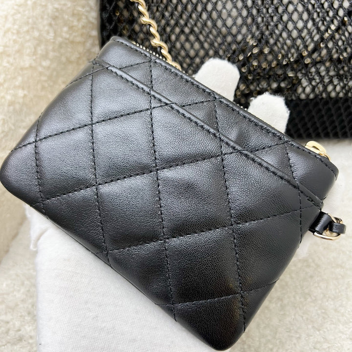 Chanel 25S Clutch on Chain in Black Mesh and LGHW – Brands Lover