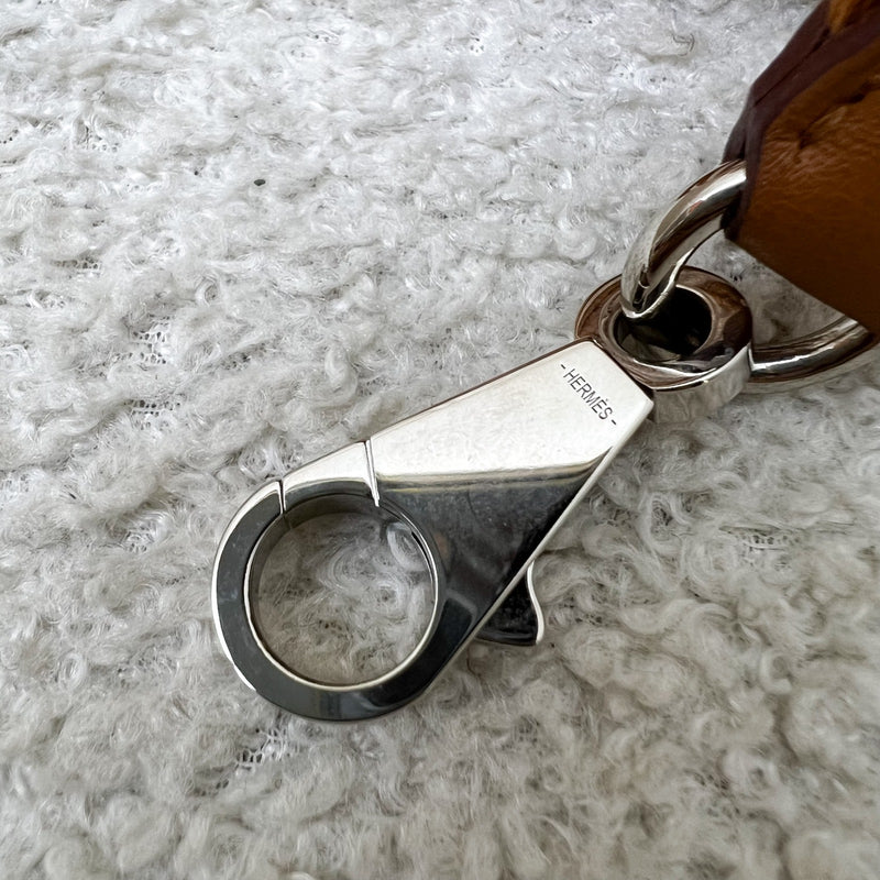 Hermes Sangle Cavale 50 mm Bag Strap in Ecru / Beige / Gold and PHW