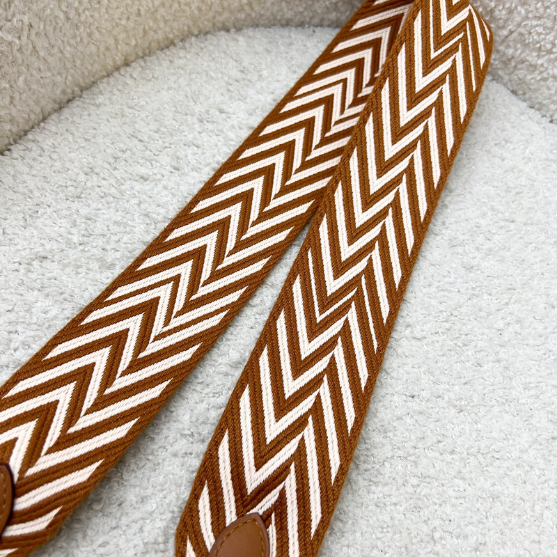 Hermes Sangle Cavale 50 mm Bag Strap in Ecru / Beige / Gold and PHW