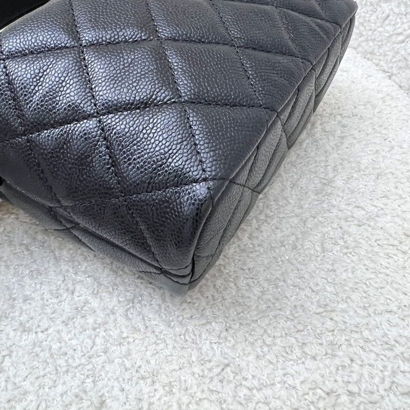 Chanel 25C Quilted Hobo Clutch on Chain in Black Caviar and LGHW (Model: AP4386)