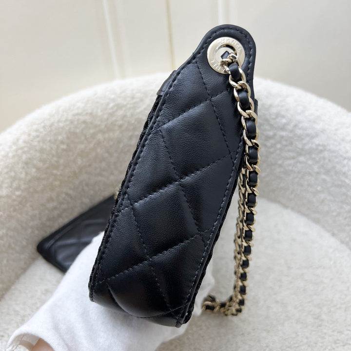 Chanel 25S Clutch on Chain in Black Mesh and LGHW – Brands Lover