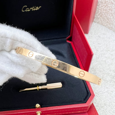 Cartier Love Bracelet Small Model SM in 18K Pink / Rose Gold Sz 15