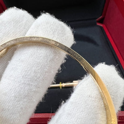 Cartier Love Bracelet Small Model SM in 18K Pink / Rose Gold Sz 15