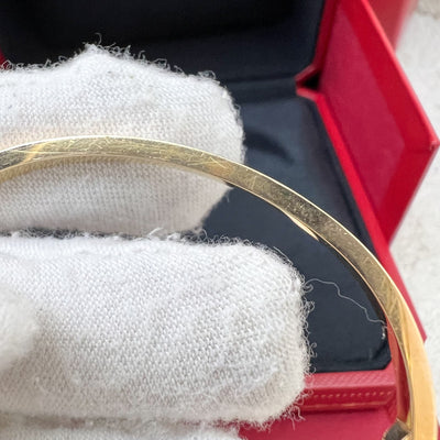 Cartier Love Bracelet Small Model SM in 18K Pink / Rose Gold Sz 15