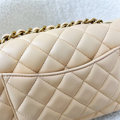 Chanel Classic Mini Rectangle Flap in Beige Stiff Lambskin AGHW