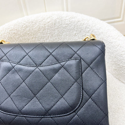 Chanel Bracelet Handle Small Flap in Black Caviar and AGHW