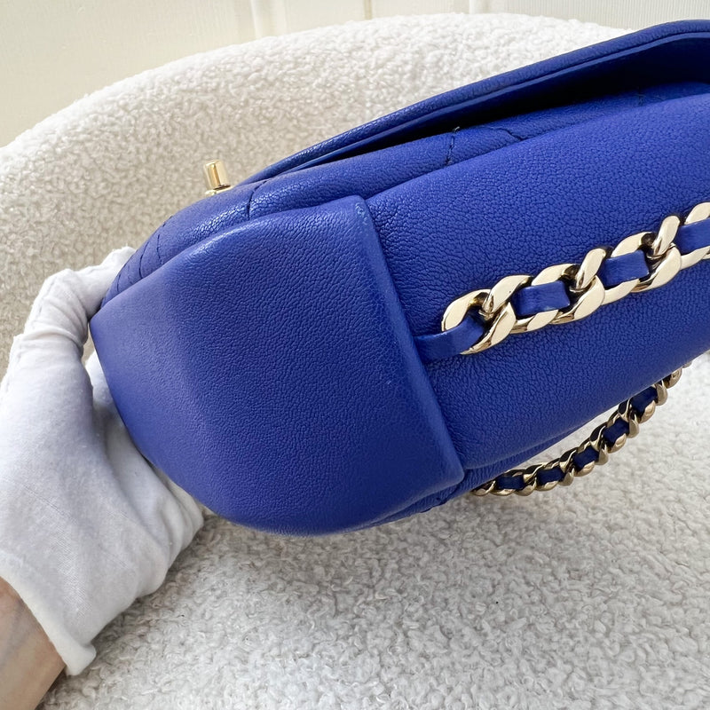Chanel Casual Trip Flap in Electric Blue Calfskin and GHW