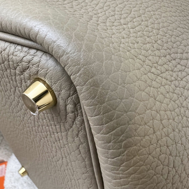 Hermes Picotin 18 in Beige Marfa Clemence Leather and GHW