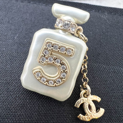 Chanel 22S No. 5 Perfume Bottle Pin Brooch