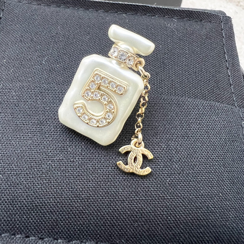 Chanel 22S No. 5 Perfume Bottle Pin Brooch