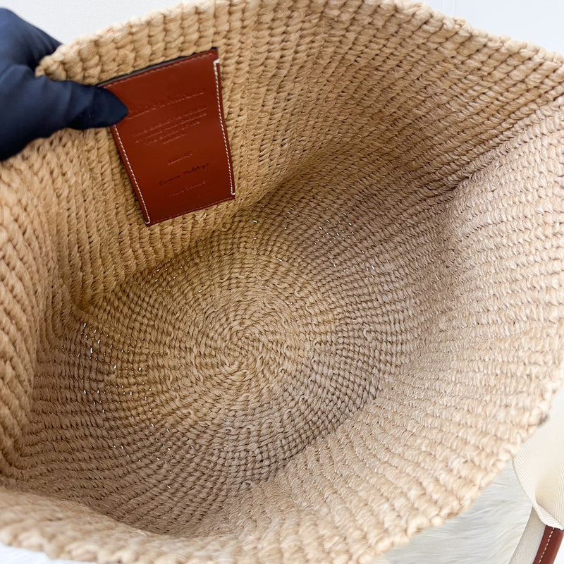 Chloé Large Woody Basket Tote Bag in Natural Fibers