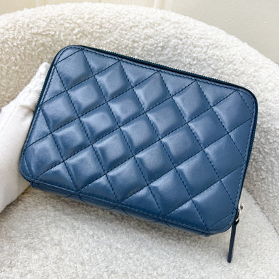 Chanel Seasonal Camera Bag in Blue Lambskin and SHW