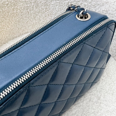 Chanel Seasonal Camera Bag in Blue Lambskin and SHW