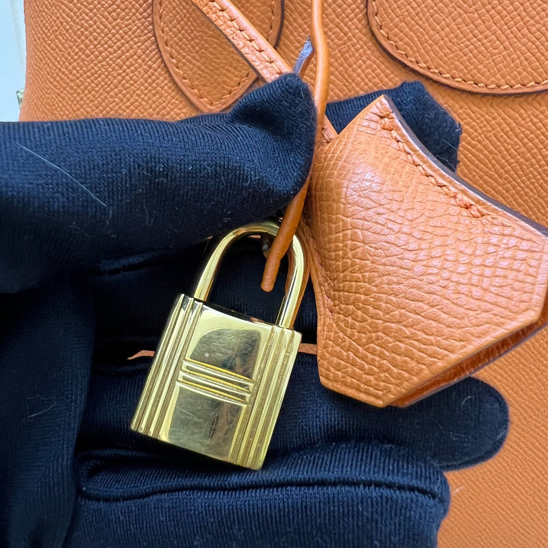 Hermes Bolide 31 in Orange Epsom Leather and GHW