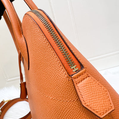 Hermes Bolide 31 in Orange Epsom Leather and GHW