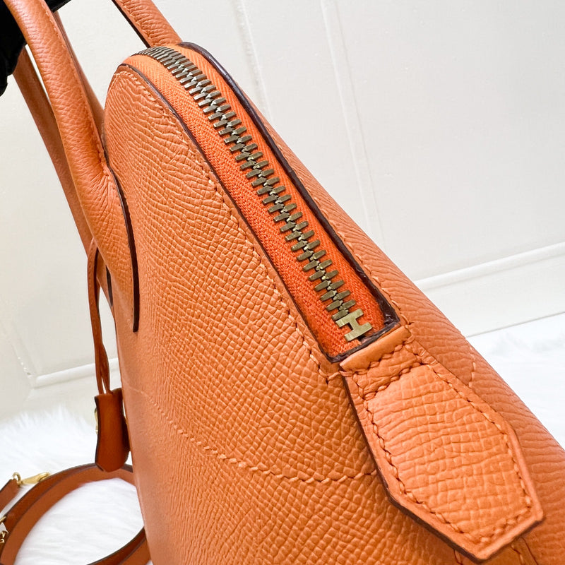 Hermes Bolide 31 in Orange Epsom Leather and GHW