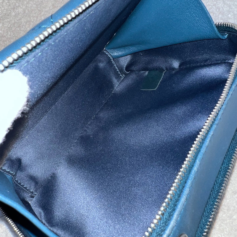 Chanel Seasonal Camera Bag in Blue Lambskin and SHW