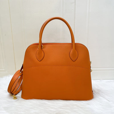 Hermes Bolide 31 in Orange Epsom Leather and GHW