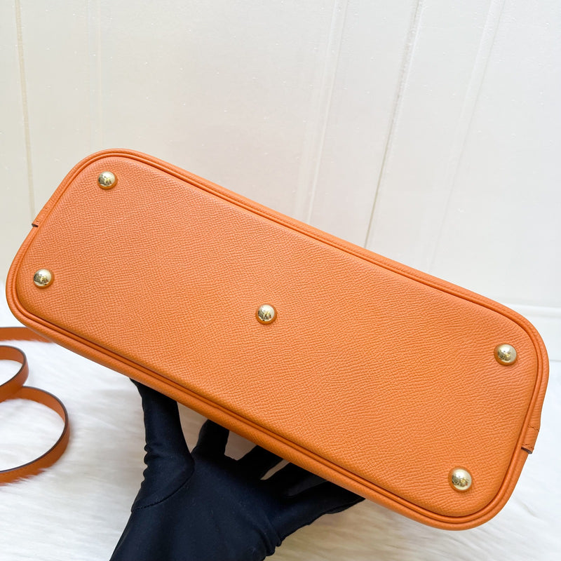 Hermes Bolide 31 in Orange Epsom Leather and GHW