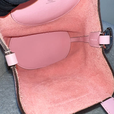 Hermes In The Loop 18 Bag in Rose Sakura Clemence and Swift Leather and PHW