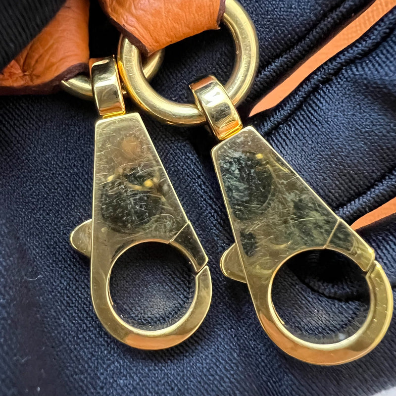Hermes Bolide 31 in Orange Epsom Leather and GHW