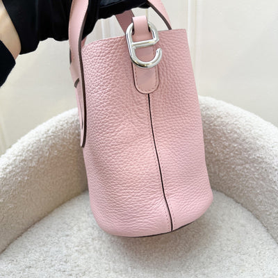 Hermes In The Loop 18 Bag in Rose Sakura Clemence and Swift Leather and PHW